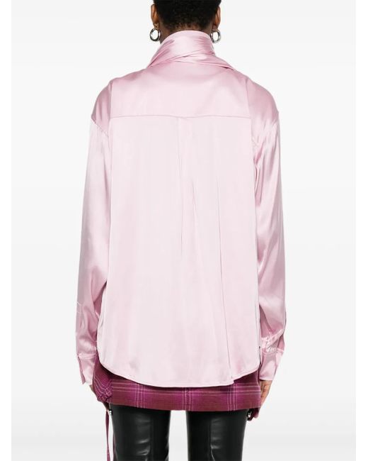 Acne Pink Rock mit Nadelstreifen