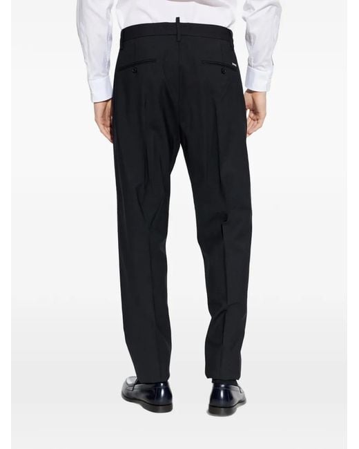 DSquared² Black Tailored Trousers for men