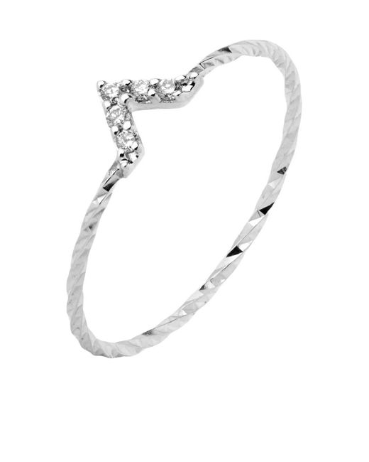 Maria Black White 14K Viva Diamond Ring