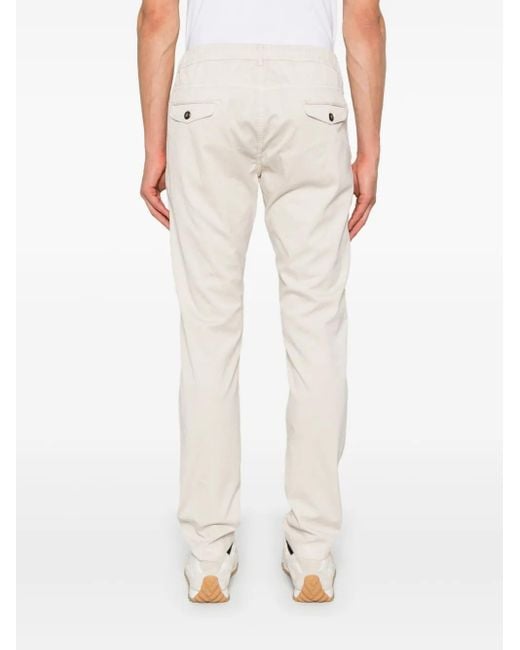 Eleventy White Drawstring Trousers for men