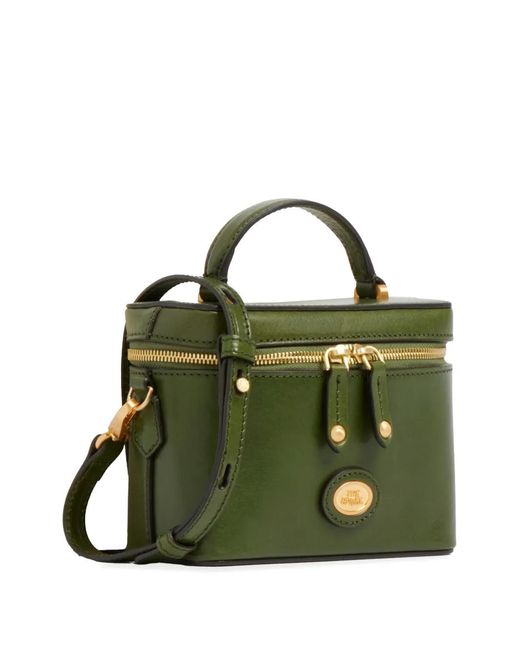 The Bridge Green Leather Mini Bag