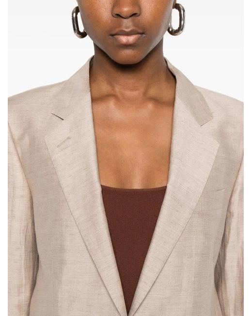 Tagliatore Natural Single-Breasted Blazer