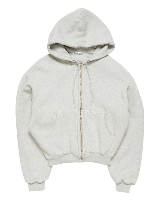 Acne Gray Zip-Up Hoodie