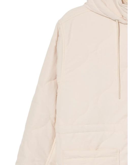 Chocoolate White Logo-Embroidered Coat