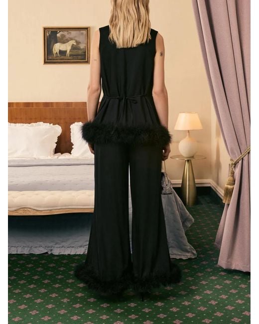 Sleeper Black Bisou Bisou Feathers Top