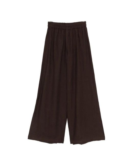 Maurizio Braschi Brown Wide-Leg Trousers
