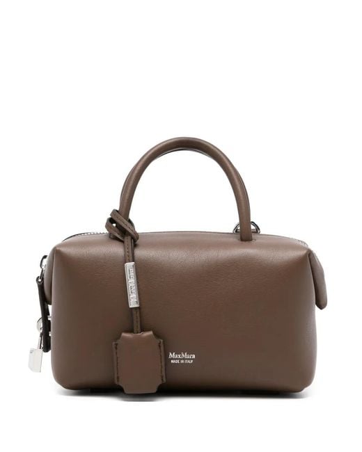 Max Mara Brown Top Handle Satchel