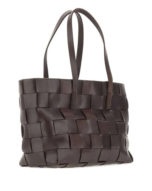 Dragon Diffusion Brown Japan Leather Tote Bag