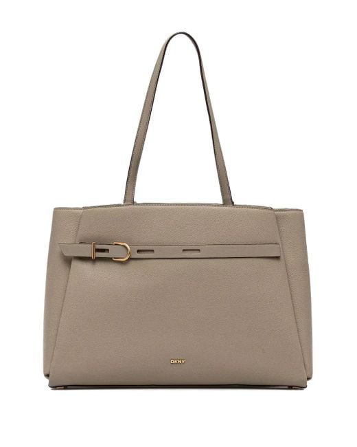 DKNY Natural Handtasche aus Leder