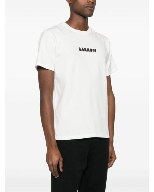 Camiseta con logo estampado Barrow de color White