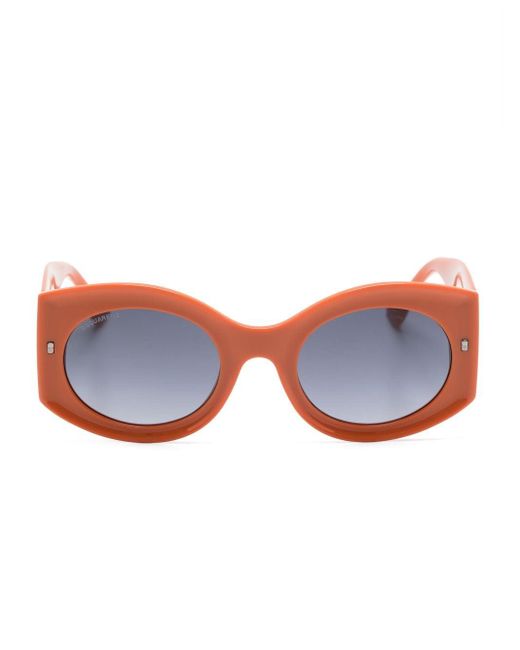 DSquared² Blue Hype Oval-frame Sunglasses for men