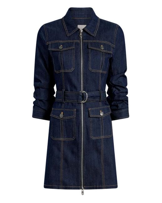 Cinq À Sept Blue Fauna Denim Dress