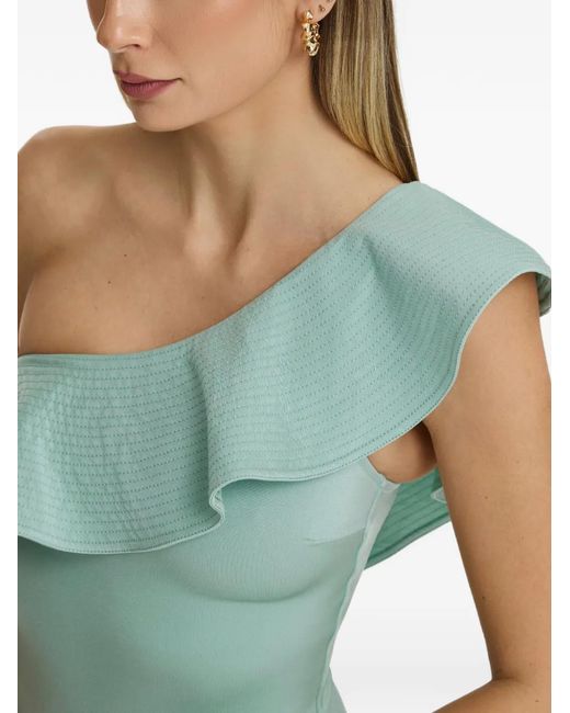 SOFIA ERHAN Green Grace Ruffled Swimsuit