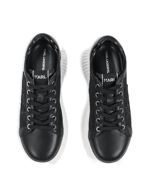 Karl Lagerfeld Black Platform Sneakers