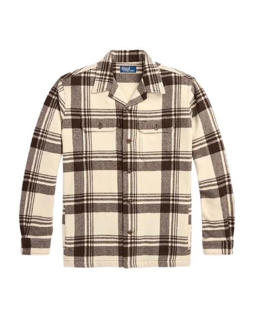 Polo Ralph Lauren Natural Checked Wool Shirt for men