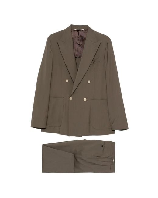 Briglia 1949 Natural Double-Breasted Suit for men