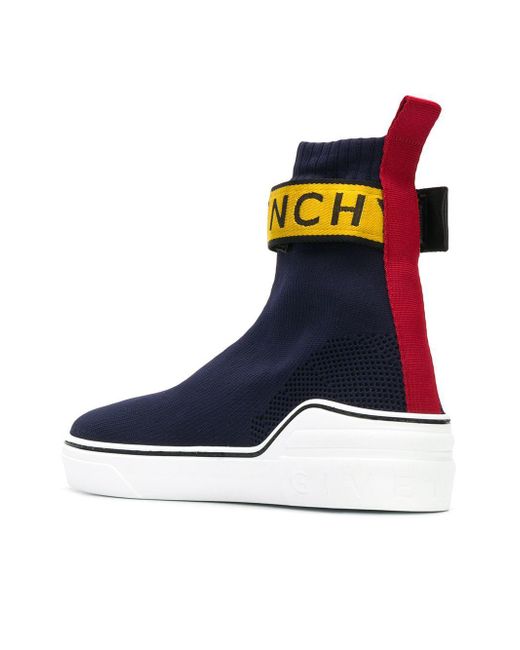 Givenchy George V Knit Sneakers in Blue for Men Lyst Canada