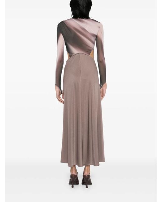 Oude Waag Purple Long Sleeve Maxi Dress