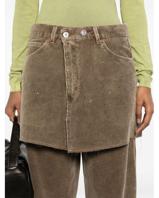 Our Legacy Brown Cover Corduroy Mini Skirt