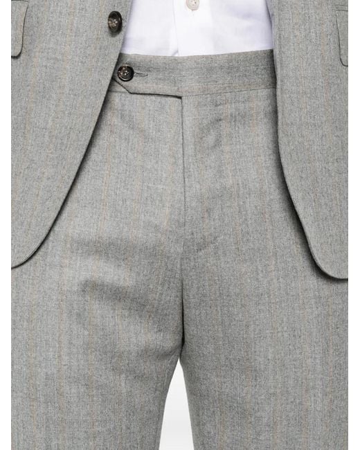 Canali Gray Pinstripe Single-Breasted Suit for men