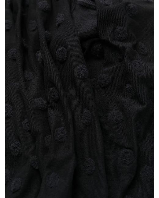 Lanvin Blue Polka Dot Tights