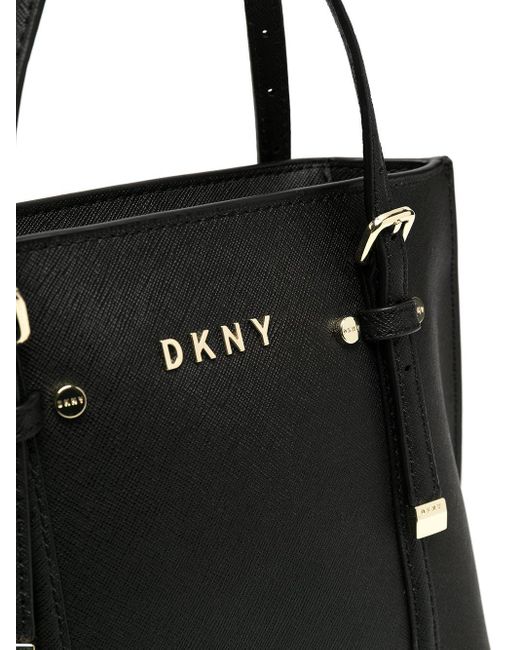 DKNY Tas Met Logoplakkaat in het Zwart | Lyst NL