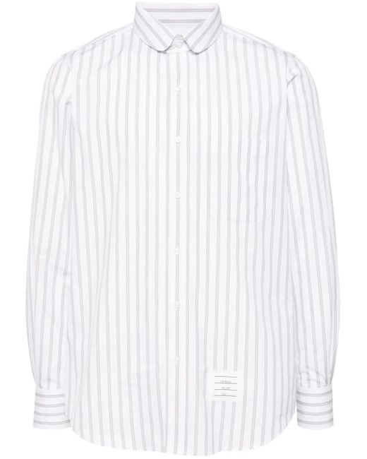 Thom Browne White Cropped Trousers for men