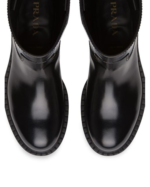 €121 - Prada Bont In Orde Lederen Enkellaars Zwart [SKU2IT3HRA519A] :  replica designer handtassen online, goedkope beste replica designer  handtassen/schoenen/portefeuilles/sjaals/zonnebrillen uit china