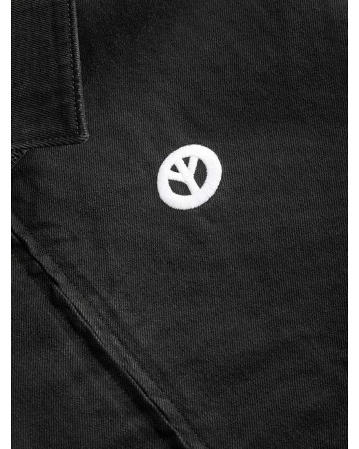 Babylon LA Black Zip-Up Denim Jacket for men