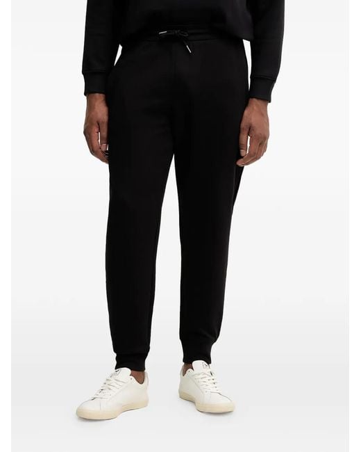 ARMANI EXCHANGE Black Drawstring Track Pants for men