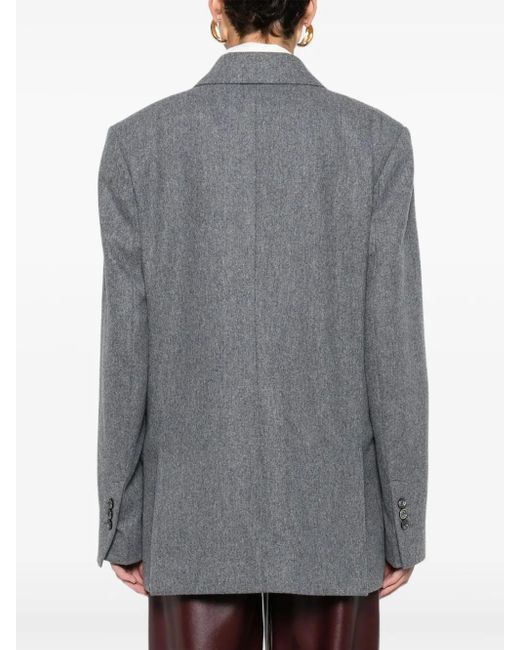 AMI Gray Wool Blazer