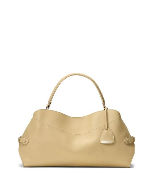 Ralph Lauren Natural Medium Leather Shoulder Bag