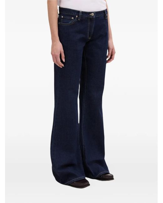Aspesi Blue Contrast-Stitch Jeans