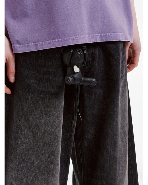 Izzue Black Jean À Coupe Ample for men