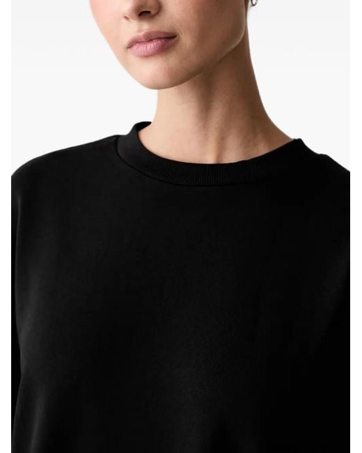 Karl Lagerfeld Black Pleated Logo-Print Mini Dress