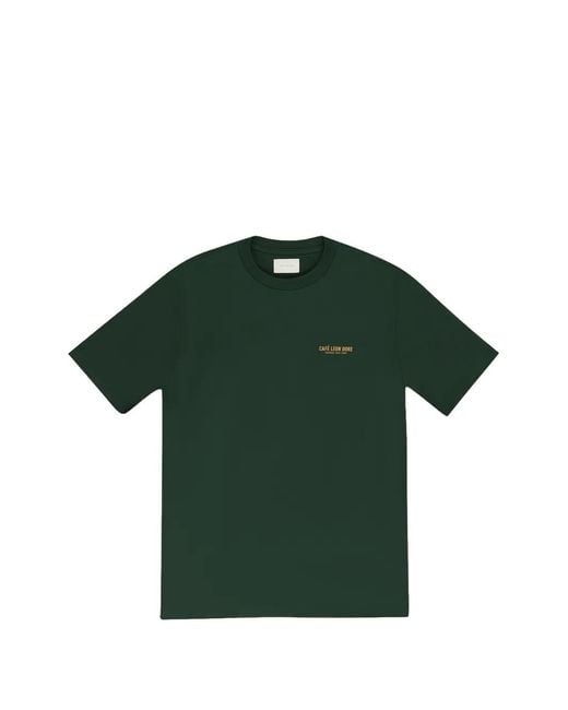 Aimé Leon Dore Green Café Leon Dore Short-Sleeve T-Shirt for men