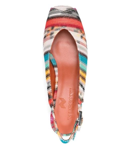 Missoni ストライプ エスパドリーユ 45mm Pink