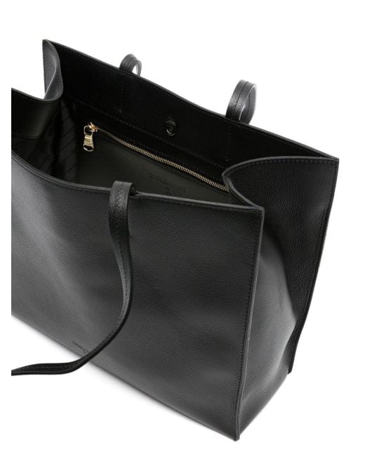 Patrizia Pepe Black Handtasche aus strukturiertem Leder
