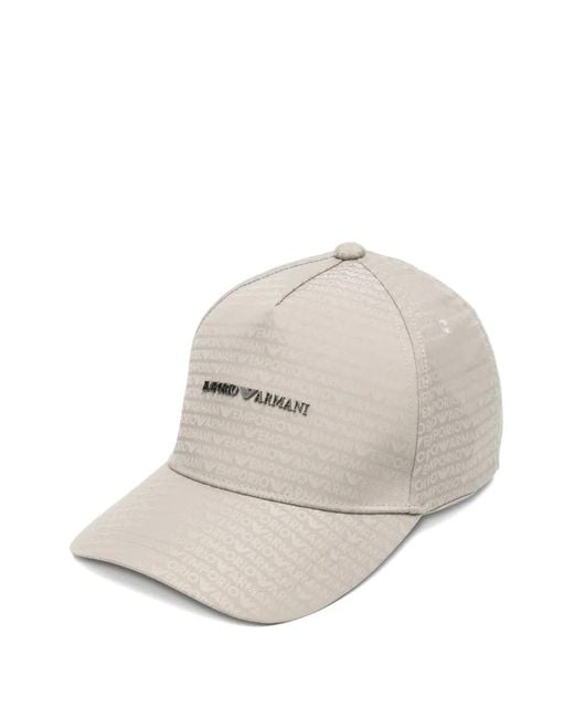 Emporio Armani White Logo Baseball Cap for men