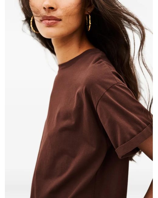 Ba&sh Red Rosie Crewneck T-Shirt
