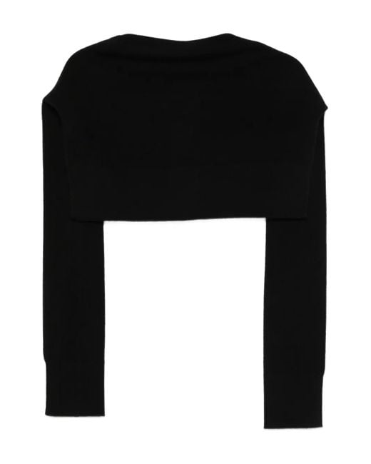 Totême  Black Sleeve Cashmere Scarf