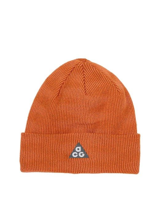Nike Orange Acg Beanie for men