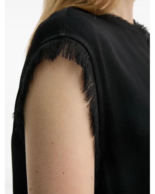 Day Birger et Mikkelsen Black Top mit Fransen