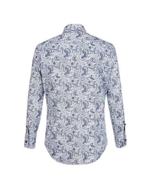 Billionaire Blue Chemise Cut/Milano Original À Motif Cachemire for men