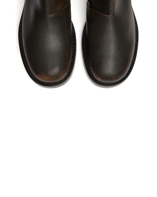 Courreges Black Rider Leather Boots for men