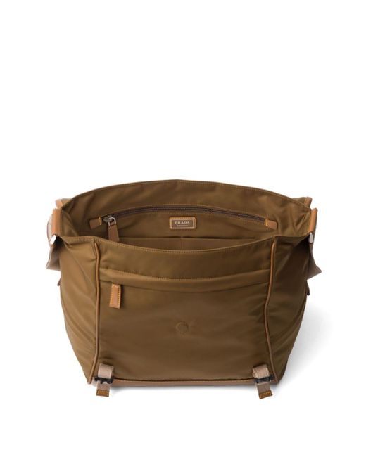 Prada Brown Re-nylon Shoulder Bag for men