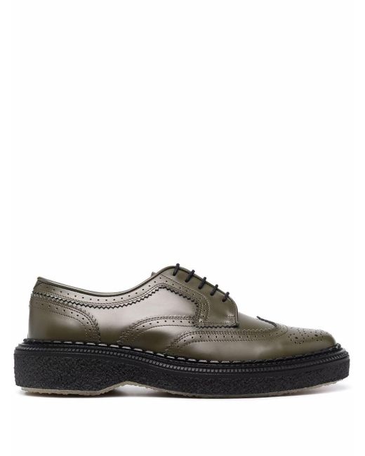Adieu Green Type 158 Leather Brogue Shoes for men