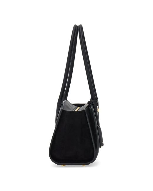 Ferragamo Black Studio Soft Bag (M)