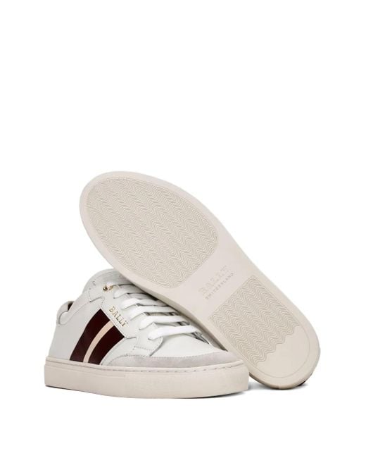 Bally White Leather Sneakers