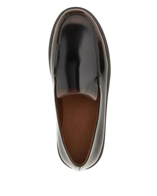 Marsèll Gray Patent-Leather Loafers for men